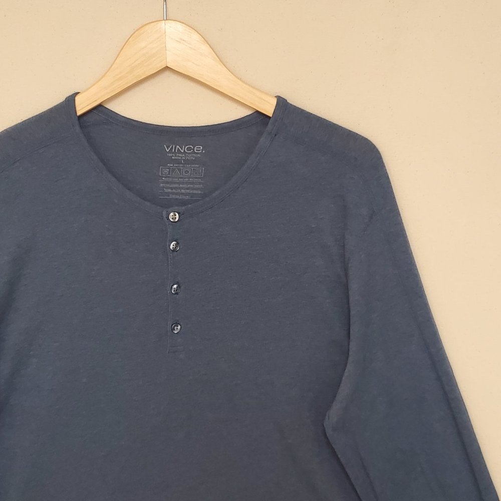 Vince Long Sleeve Henley L